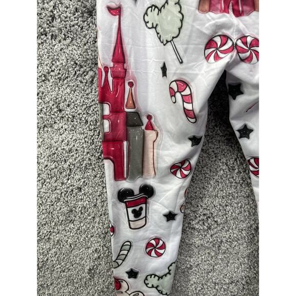 Women's Mickey Mouse Pants Leggings Daisy Castle Cupcake Coffee Balloon Large - Picture 6 of 8